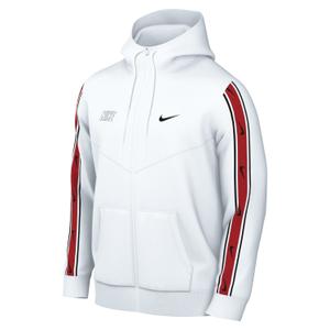 Sweatshirt com capuz e fecho de correr em poly-knit Nike Sportswear Repeat image-2