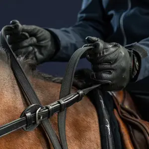 Riendas ajustables de cuero para caballo Dy'on New English Collection 5/8" image-2