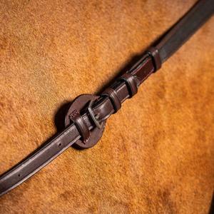 Adjustable leather reins for horses Dy'on New English Collection 5/8" image-2