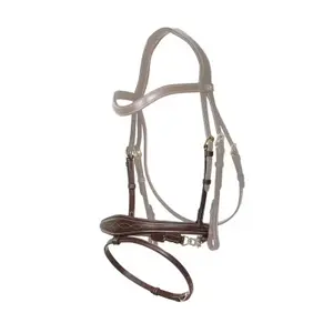 Anatomical combined bridle for horse with chains Dy'on image-0