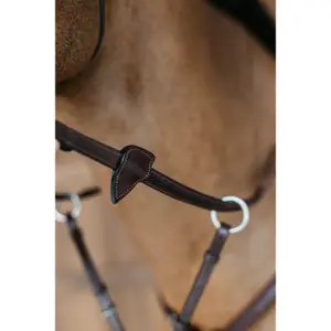 Rubberen paardenteugels met 7 stoppers en gevlochten afwerking Dy'on 1/2 image-2