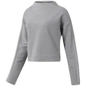 Damen Sweatshirt mit langen Ärmeln Reebok TE Twill Crew image-0