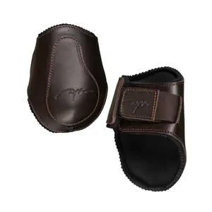 Lederbeinschutz mit Neopren-Innenfutter und Klettverschluss für Pferde Dy'on image-0