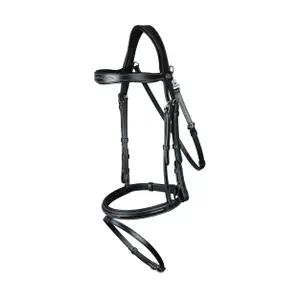 Anatomical riding bridle with combined noseband and snap hook Dy'on image-0