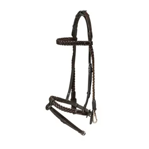 Equestrian braided training bridle Dy'on image-0