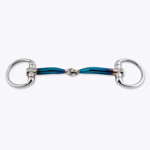 Olive bit for horses Trust Sweet Iron Eggbutt Bradoon Locked 12 image-0