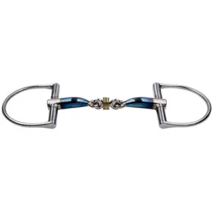 Verdun hästbit Trust Sweet Iron Dee Brass Ring 16 image-1