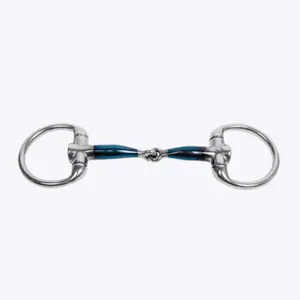 Olive bit for horses Trust Sweet Iron Eggbutt Jointed 12 image-0