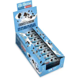 Barres de nutrition protéines et vitamines EA Fit Cookies & Cream (x24)