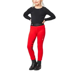 Girls' mid grip riding leggings eaSt Reggings® R1 image-1