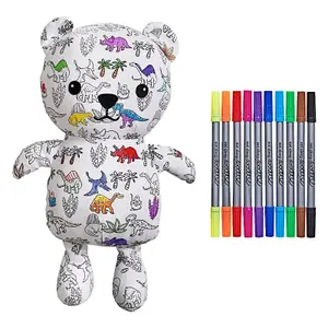 Peluche à colorier ours Eat Sleep Doodle
