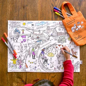 Coloring Eat Sleep Doodle Ferme image-1