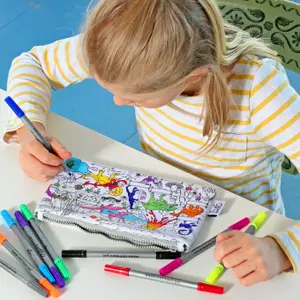 Set infantil para colorear y aprender - dinosaurio Eat Sleep Doodle image-1