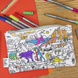Set infantil para colorear y aprender - dinosaurio Eat Sleep Doodle image-2