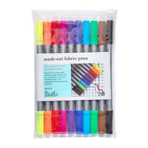 Lote de 10 bolígrafos infantiles de colores clásicos Eat Sleep Doodle Wash-out image-1