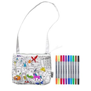 Children's coloring and learning shoulder bag - fairy tales and legends Eat Sleep Doodle image-1