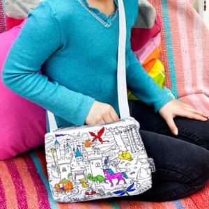 Children's coloring and learning shoulder bag - fairy tales and legends Eat Sleep Doodle image-4