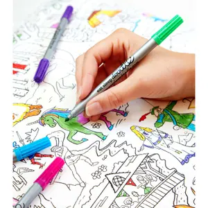 Funda infantil para colorear y aprender - cuentos y leyendas Eat Sleep Doodle [Taille 75x50 cm] image-3