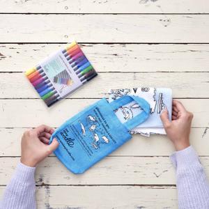 Children's placemat + coloring set - world map Eat Sleep Doodle image-3