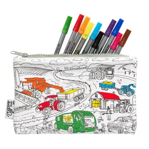 Set infantil para colorear y aprender - ruedas de trabajo Eat Sleep Doodle image-0