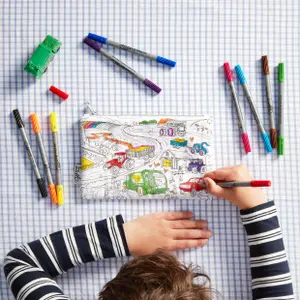 Set infantil para colorear y aprender - ruedas de trabajo Eat Sleep Doodle image-1
