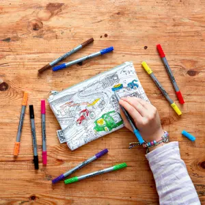 Set infantil para colorear y aprender - ruedas de trabajo Eat Sleep Doodle image-2