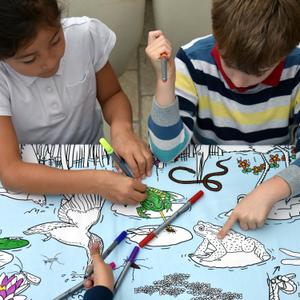 Children's tablecloth - la vie de l'étang Eat Sleep Doodle image-6