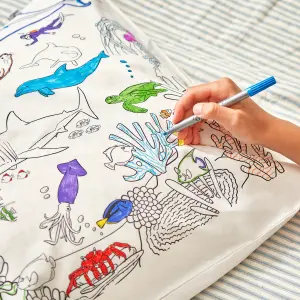 Colouring pillowcase for kids Eat Sleep Doodle image-2