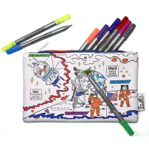 Estuche infantil para colorear y aprender - Explorador del espacio Eat Sleep Doodle image-1