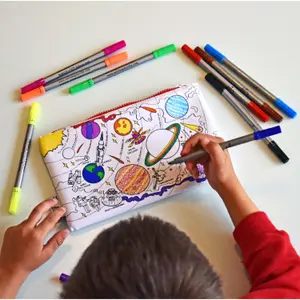 Estuche infantil para colorear y aprender - Explorador del espacio Eat Sleep Doodle image-2