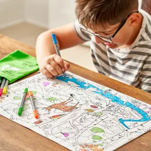 Children's Forest Pattern Coloring Book Eat Sleep Doodle image-2