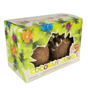 Καταφύγιο για τρωκτικά Ebi Coconut avec échelle et corde Globehouse image-2