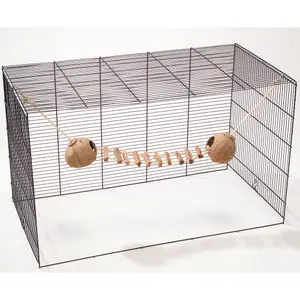 Καταφύγιο για τρωκτικά Ebi Coconut avec échelle et corde Globehouse image-3