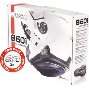 Intercom n-com b601 r-serien dubbla paket för hörlurar Nolan image-3