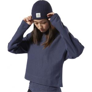 Langærmet sweatshirt til kvinder Reebok TE Twill Crew image-2