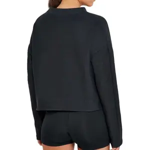 Damen Sweatshirt mit langen Ärmeln Reebok TE Twill Crew image-2