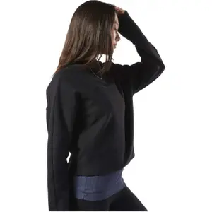 Damen Sweatshirt mit langen Ärmeln Reebok TE Twill Crew image-3