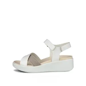Sandali con cinturini incrociati in pelle donna Ecco Flowt