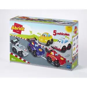 Box of 5 vehicles Ecoiffier Fast Car image-0