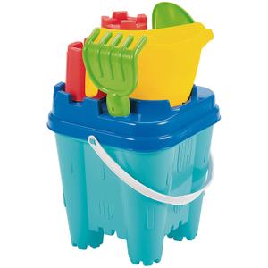 Strandlegetøj spand med slot Ecoiffier