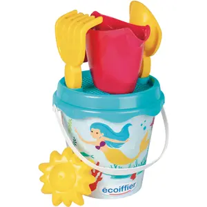 Beach games mermaid decorated bucket Ecoiffier image-0