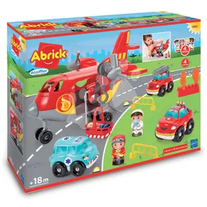 Fire department cargo plane Ecoiffier Abrick image-0