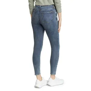 Girl's slightly curved high-waisted jeans Eddie Bauer Voyager image-1