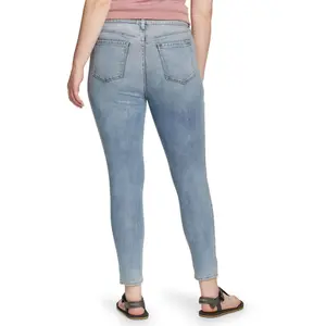 Girl's slightly curved high-waisted jeans Eddie Bauer Voyager image-1