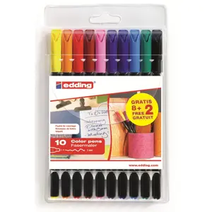 Box of 10 markers edding image-0