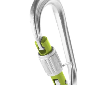 Steel climbing carabiner Edelrid HMS Bruce Screw FG II image-0