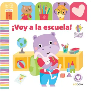 Educational book 10 pages I go to school baby Edibook image-0