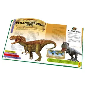Book 28 pages encyclopedia of dinosaurs Ediciones Saldaña image-1