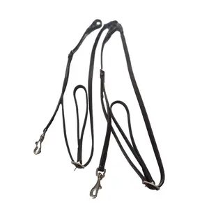 Hestetrøjer i læder til børn Edix Saddles English image-0