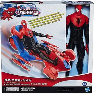 Figurine with vehicle Educa Borras Marvel Titan Hero Series Spiderman image-2